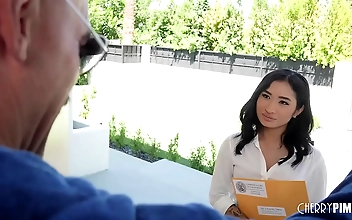 JAV Sensation: Tiny Asian Coast Inflames Your Desires with Charles Dera s Fiery Fuck Play