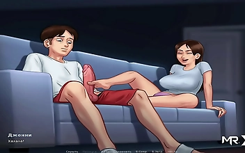 JAV Pornstar Masturbates to Erotic Scenes in Summertime Saga - Exclusive Episode 25!