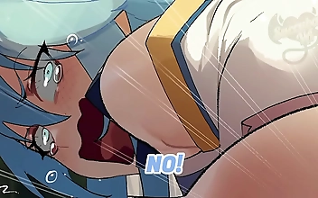 JAV Sports Harajuku Fuck - Konosuba Hentai Manga with Enchantress Aqua