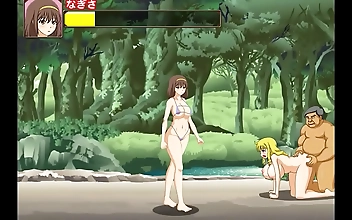 Ass-tastic Bikini Girl Goes Wild with Multiple Men in New Hentai Game: Bt Island Act