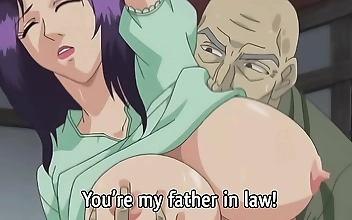 MILF Seduces her Father-in-law in Uncensored Hentai Subtitled Delight