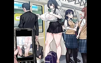 JAV Porn Video Response: Luscious Enchantress Allures with Her Naughty Actions on the Train