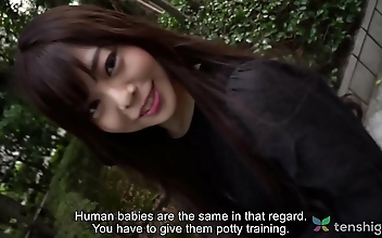 Japanese Bar Girl Gets Fucked and Probed by Strange Man - Shaved Pussy Fingering Licking and Fucking