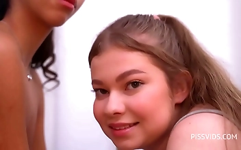 Japanese Teen Piss Drink Group Fuck: Lia and Meow Get WET (Note: When the text is written in the first person, my response should also be written in the first person