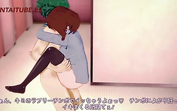 JAV Hentai: Boku No Hero Academia - Luscious Midoriya Deku Fucks Slut Ochako Uraraka!