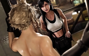 JAV Dream Come True - Luscious Tifa and Handsome Cloud in Bondage Sex