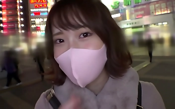 JAV Slut with a Mask Picked Up by Pervy Guy; Luscious Amateur Unleashed in Public!