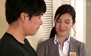 Luscious Japanese Iori Furukawa Dirty Lifts the Groom s Gown during Wedding Ceremony