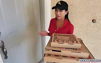 Jay Romero and Rion King s Pizza Party with a Steaming Hot Threesome Surprise Delivered by Ember Snow