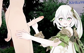 Nahida and Yoimiyas Wild Sex Romp - Genshin Impact Hentai