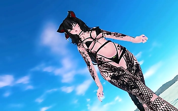 Getting Soaked in the Sun with Your Goth Partner - NSFW ASMR RP Futa POV