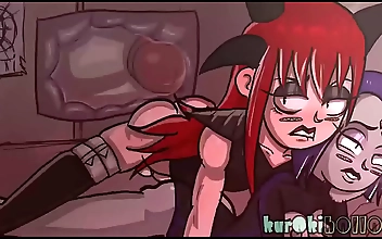 JAV Enchantress Devil-lynn s Demon Rod Ruthlessly Fucks Ravens Hero s Cunt