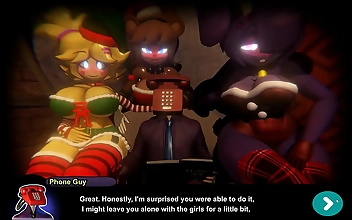 Fap Nights At Frennis Night Club - Extreme Hentai Game PornPlay - Ep17 FNAF Girls Are So Sexy In Santa Dress Outfit