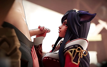 Embrace the Alluring EnchantressAhri in JAV Hentai Porn Debut ~ MILF Destroying in Game of Lust!