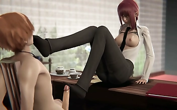 Denji s Luscious Girlfriend Makima Gives Him the Best Fuck of His Life in This Uncensored Hentai 3D SFM Game