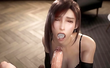 Unleash Your Fappers with Luscious Tifa Lockhart's Hentai Adventure! Doggy Style Fuck and Epic Blowjobs Uncensored 3D Compilation