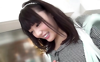 Teasing Treat: Sexy Asian Mao with F-Cup Tits and Plump Pussy in Raw Legs Revealed on Camera