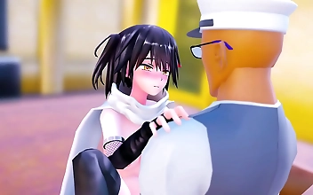 Japanese MILF Enchantress Kaotaro12 Gives Epic Creampie in Kantai Collection Sendai MMD Sex!