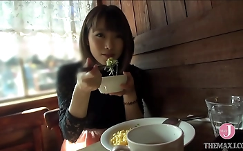 JAV Enchantress with Luscious Tits Teases Her Nipples with Her Tongue