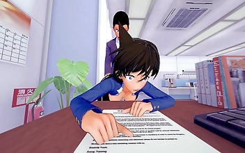 Kogoro Mori s Hard Fucking of Cute Anime Detective Conan s Ran Will Make You Scream!