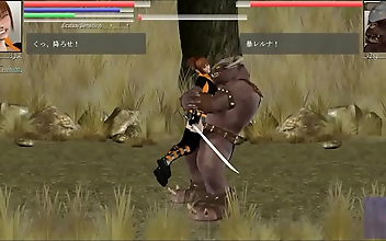 JAV Aya's Hentai Adventure with Monstrous Men in The Hounds of the Blade Ryona Gameplay