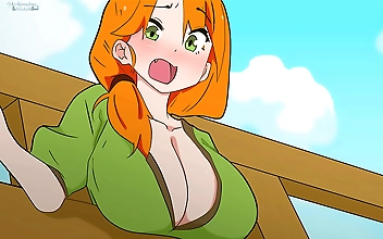 Welcome to the Lustful World of Minecraft Hentai Parody: Watch Alex Get Stuck in the Fence While Steve Cant Resist the Temptation!