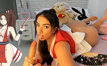 JAV Goddess Mai Shiranui s Ecstatic Wheel of Sex Game with Hitachi Vibrator