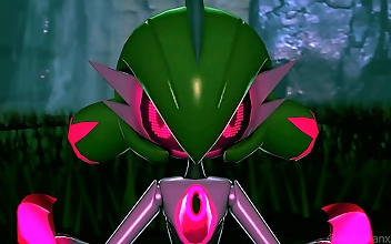 JAV Actress Emily Showcases Her Sexy Body in Iron Valiant Pokemon Sex Scene