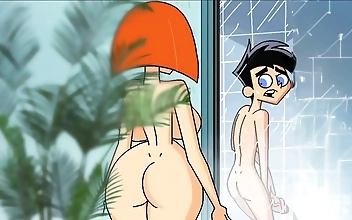 Japanese Cartoon Porn - Luscious Redhead Stepmom Goes Wild in the Shower