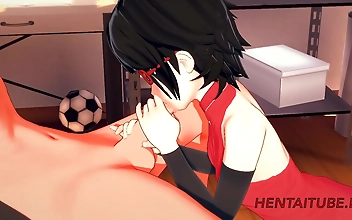 JAV Hentai 3D Porn: Sarada's Sensual Handjob and Blowjob to Naruto, Cumming in Her Mouth