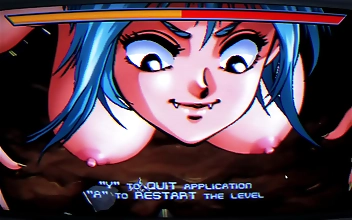 JAV Hentai Game: Captain Firehawk's Laser Love Affair with Naked Alien Girl in Red Latex Suit