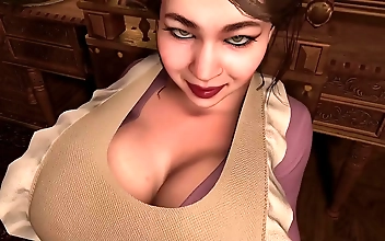 Experience the Ultimate Pleasure of Banging a Hot Asian MILF Maid in the Ass, Right After She Gives Him a Mind-Blowing BJ! 3D Porn Never Looked So Good!