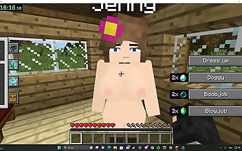 JAV Slut Pounds Her Pussy in Record Time - Minecraft Sex Speedrun at 100%