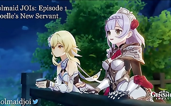 Indulge in Genshin Impact s JOI Solmoid with Noelle s New Servant Paizuri Foot Worship Footjob Gentle Femdom