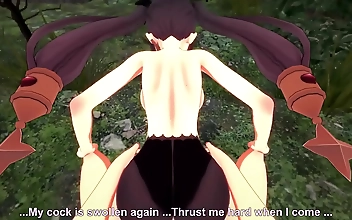 Mona's Luscious Forest Fuckfest: Genshin's Impactful Cumshot