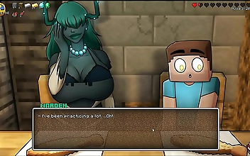 Unleash Your Inner Beast with HornyCraft Parody Hentai Game PornPlay Ep20: The Creeper Girl's Massive Tits Burst out of Her Bikini at the Beach