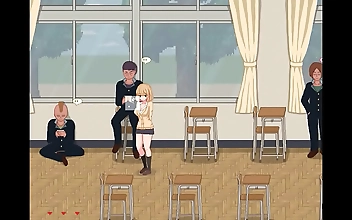 JAV Sex Scene: College Girl Gets Nailed By Multiple Men in Hentai Game!