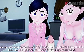 Luscious Heroines Helen and Violet Parr Get Together and You re Invited! JAV Hentai Sensation