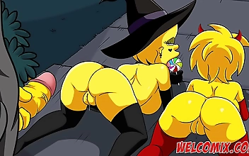 Halloween Night Simpsons Porn: Spooky and Steamy Simptoons Scene