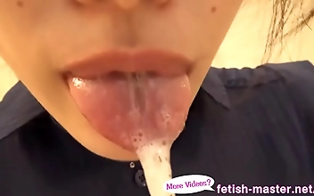 Japanese Asian Cuties Endless Tongue Play - Fetish Handjobs & Nose Licking