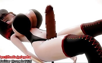 JAV Hentai Video: Hinatas Erotic Transformation into a Futanari Daughter with Enchanting Pussy Ears and Voluptuous Big Tits