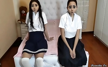 Luscious Stepmom Gets Raw With Her Innocent Stepdaughters in Part 2 of Stepfather s Forbidden Education