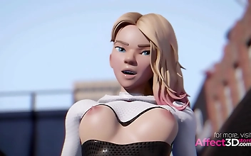Embrace the Seductive Allure of the Superheroine in Incredible 3D Animation!