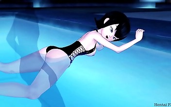 Mavis' Luscious Poolside Sex Romp at Hotel Transylvania - You Won't Believe the Alluring Slut's Moves!