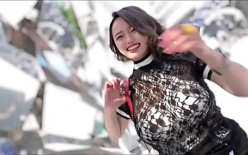 Frankly Top Secret Gonzo Video of Rookie Gravure Idol with Super Huge Breasts Before Her Debut