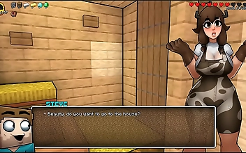 JAV Parody Hentai Game PornPlay Ep8 - Find the Hottest Sexy Creeper with Huge Tits!