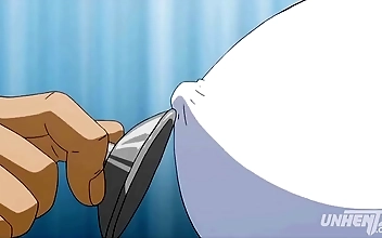 Busty Teen Gets Her Nipples Hard as Hell During Hentai Doctor s Exam