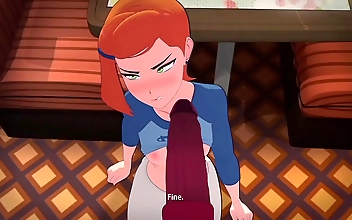 JAV Porn: Gwen Tennyson - Ben10s Luscious Enchantress Gets Fucked, MILF Style!