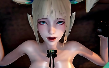 Get lost in the luscious curves of CF Haruyas H game live video [GF2K version]