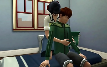 Japanese Stepmom Caught Her Virgin Stepson Masturbating and Helps Him Lose His Virginity: Exclusive Video